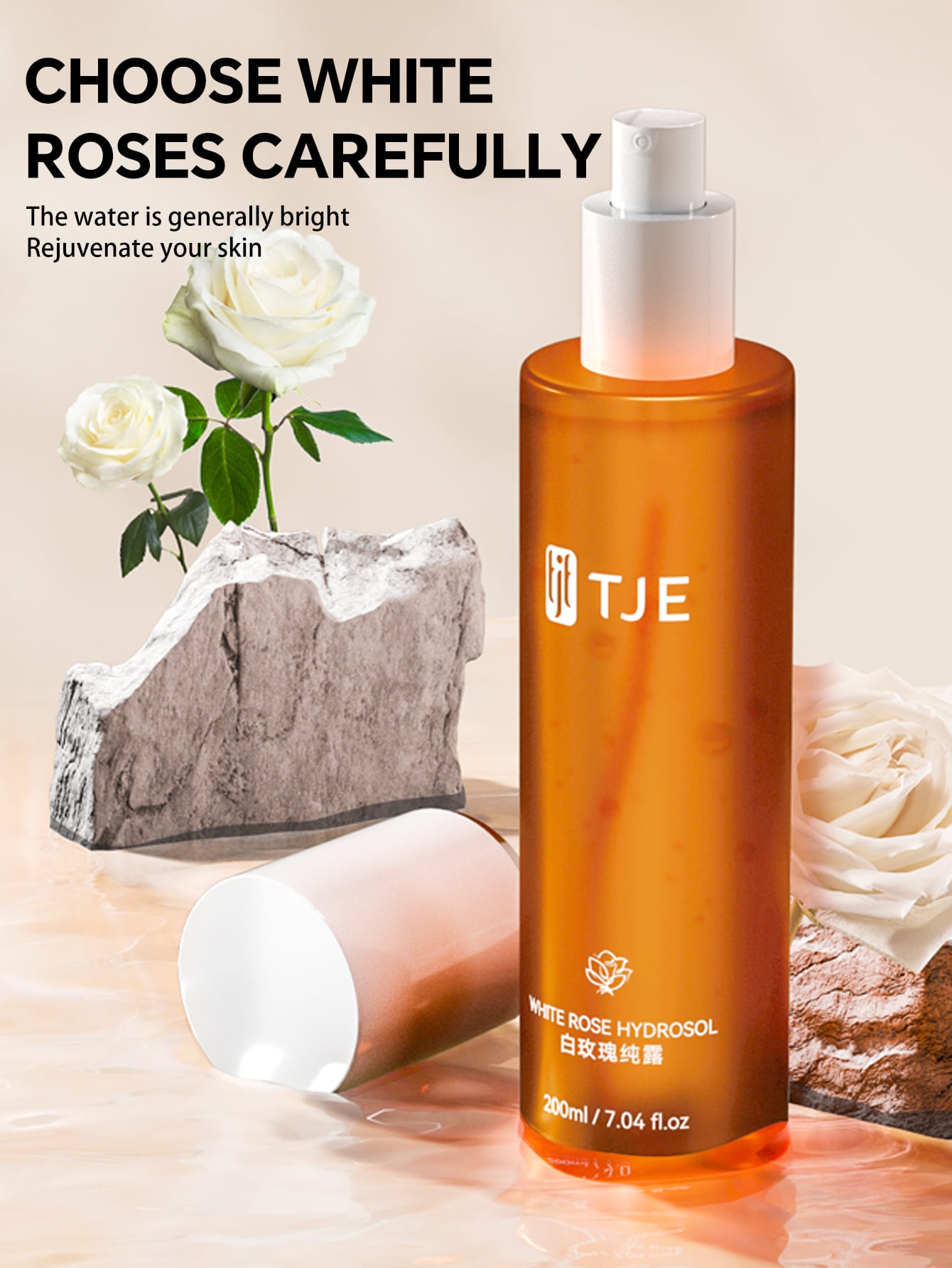 Nước hoa hồng TJE White Rose Hydrosol 200ml