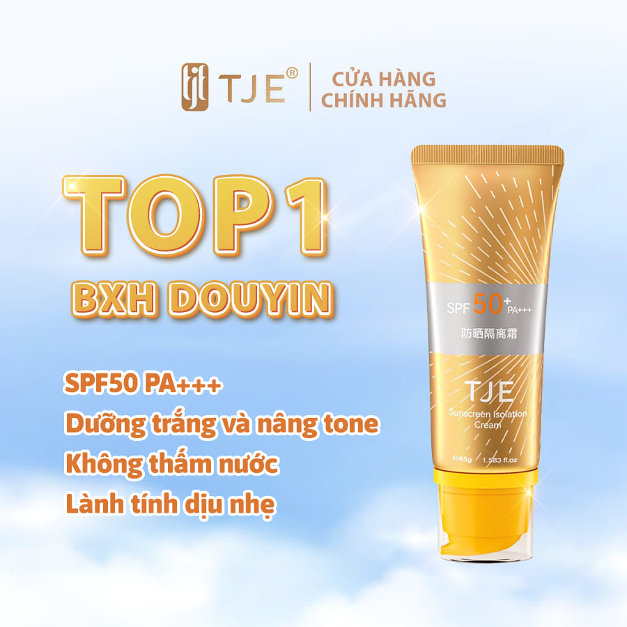 Kem Chống Nắng Dạng Sữa Chống Nước TJE Sun Blocking Cream SPF50+ PA+++ 45ml