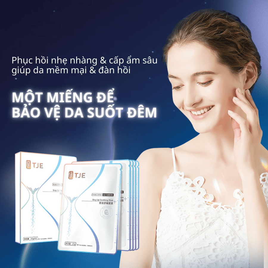 Combo 5 Mặt nạ dưỡng da ban đêm chiết xuất ngọc trai TJE