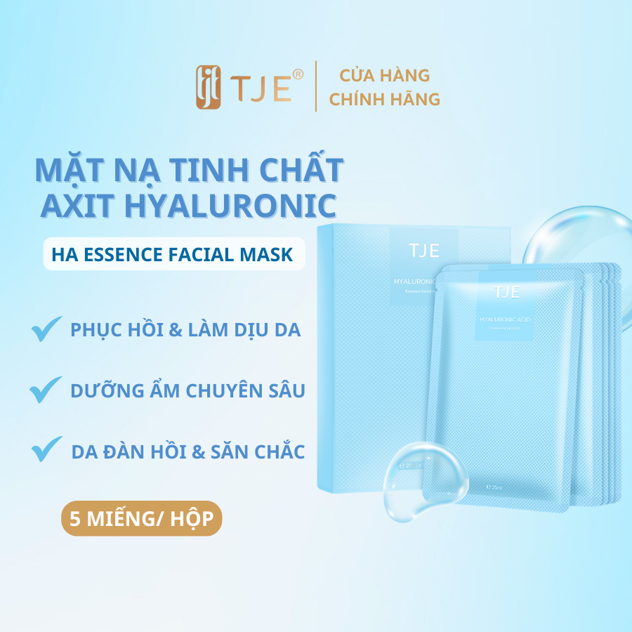 Combo 5 Mặt nạ dưỡng ẩm tinh chất Axit Hyaluronic TJE